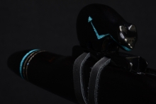 Nigerian Ebony Native American Flute, Minor, Low E-4, #F5L